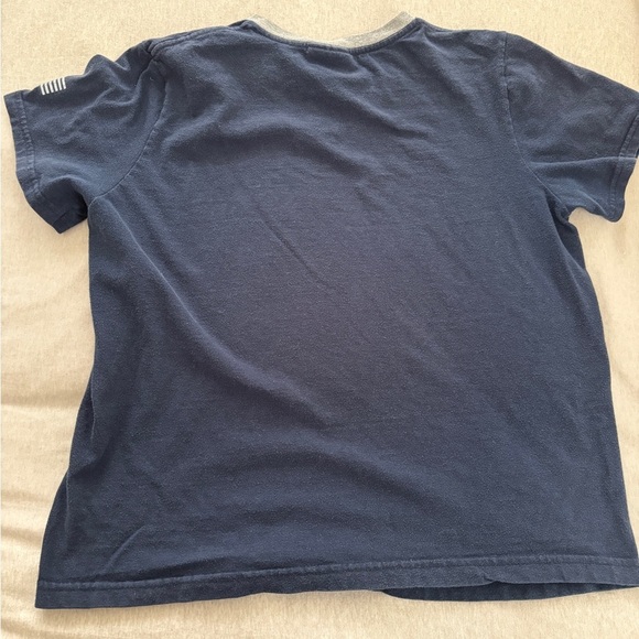 Vintage Polo Jeans Co Ralph Lauren Navy and Gray Short Sleeve Tee - Picture 4 of 4